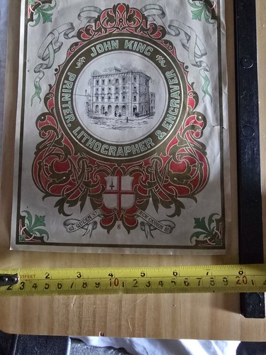 Antique chromolithograph shop - antique,