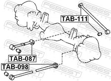 For FEBEST TAB-087 REAR LEVER SILENT BLOCK TOYOTA LAND CRUISER FJ80,HDJ80,HZJ80