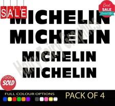 4x MICHELIN Vinyl Stickers Decal Car Window Bumper Race Livery Mod Sponsor