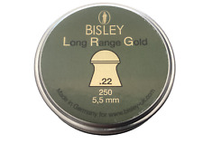 Bisley Long Range Gold .22/5.5mm airgun pellets Qty 250 free P&P  L688