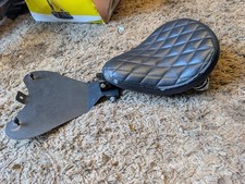 Motorcycle Custom Bike Chopper Bobber Single Seat, Bracket & Springs USED