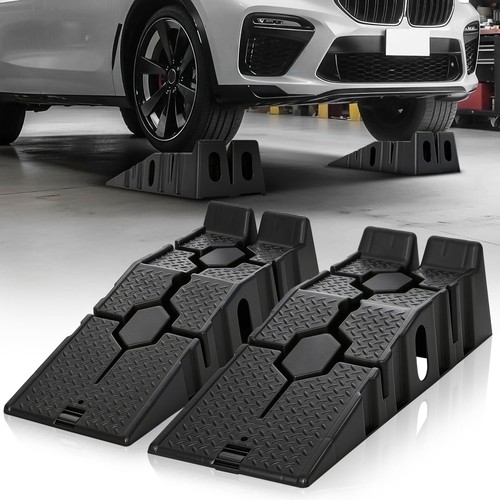 2pcs car ramps - car, oil