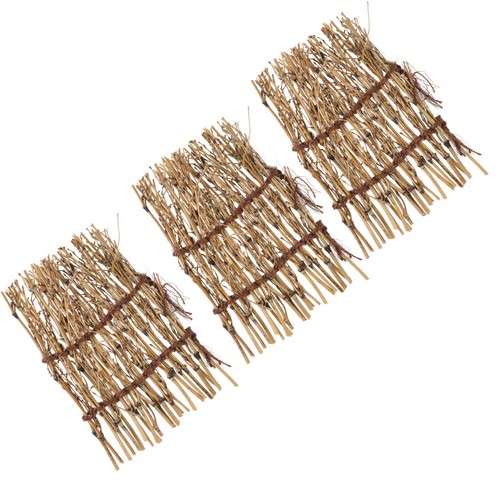 3pcs reusable bamboo fence - bamboo,