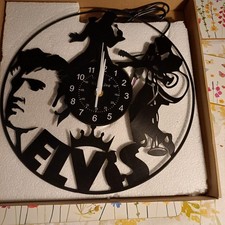 Elvis vinyl record wall clock
