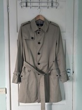 Aquascutum Beige Single Breasted Trench Coat , 38R, Excellent (Made In England)