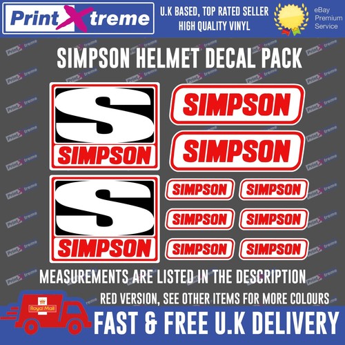 Simpson helmet decal sticker - helmet,