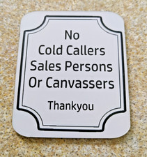 Small Engraved Sign No Cold