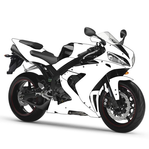 Unpainted motorcycle fairing - unpainted,