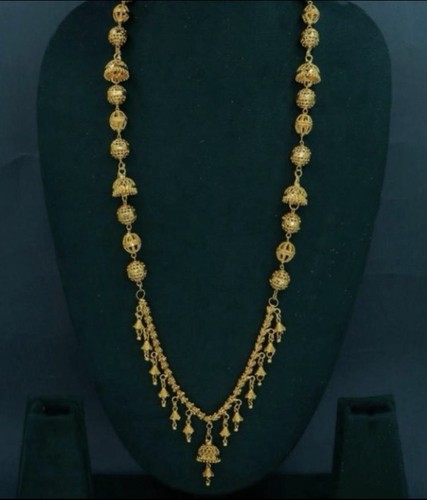 Gold plated long - plated, jhumka