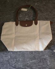Longchamp Large Paper White Tote Bag 1899