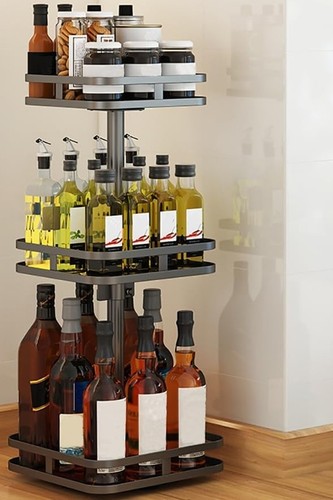 Rotating spice rack organizer - rotating,