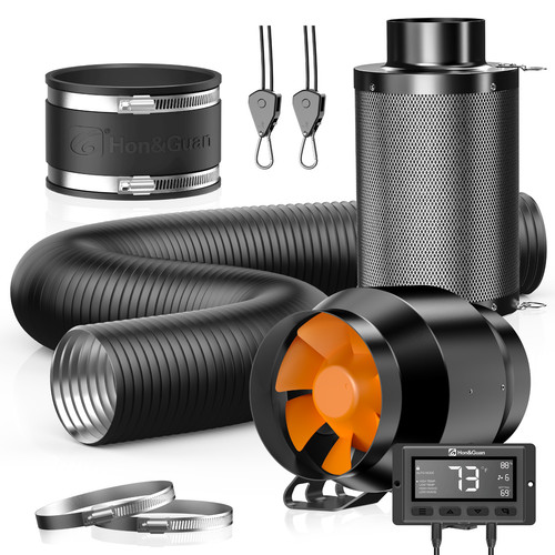 Hon guan 100mm inline duct - inline, fan