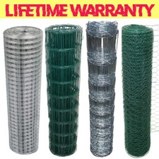 PVC Coated Wire Mesh Fencing Green Galvanised Garden Fence Welded Wire Mesh UK