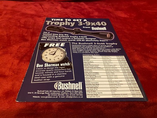 Pgun8 advert 11x8 - 11x8, bushnell