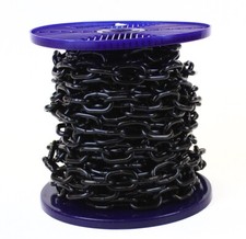 Strong Heavy Duty Black Plated Steel Chain Side Welded Security Links Gate Lock