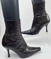 FAITH  Brown Leather Stiletto