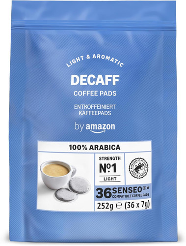 Decaf 100 arabica - coffee, pads