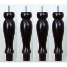4 TURNED WOOD REPLACEMENT LEGS
