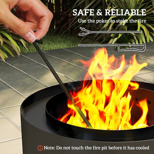 Steel fire pit table - table, –