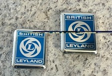 Classic Car British Leyland Metal Badges x2 Metal Original Mk3 Mk4 Austin CZH657