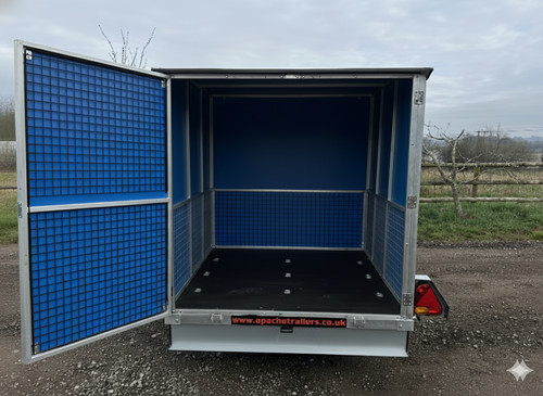 Blue box trailer - blue, 8x5x5