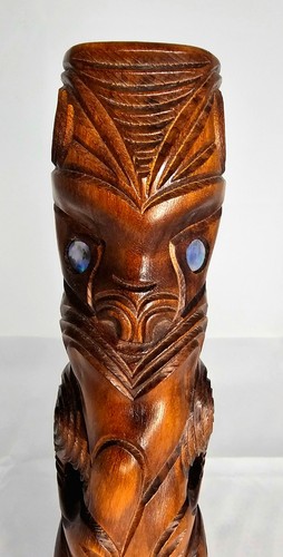 Hand carved traditional maori - carved,