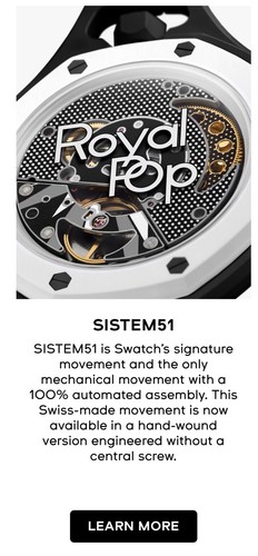 Swatch audemars piguet royal - swatch,