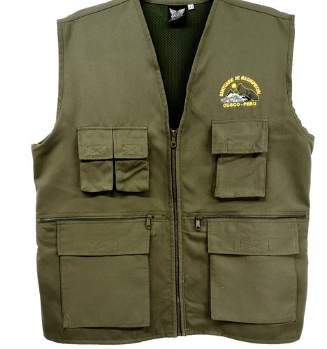 Fly fishing waistcoat - waistcoat, khaki
