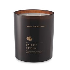 Hotel Collection XL Fallen Leaves Hurricane Candle 2.1kg - Brand New