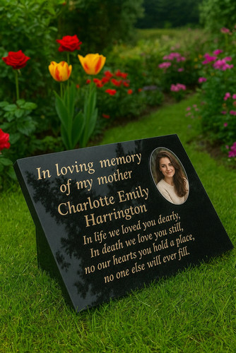 Engraved personalised black - engraved,