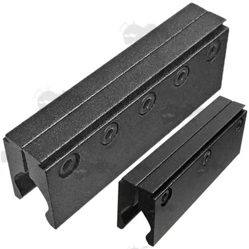 Gun barrel rail - rail, for
