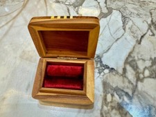 Set of 4 Handcrafted Thuya Wood Ring Organizer Box Keepsake Ring Box Gift
