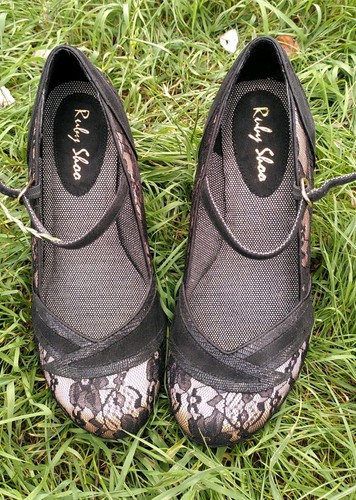 Ruby shoo black lace shoes - ruby,