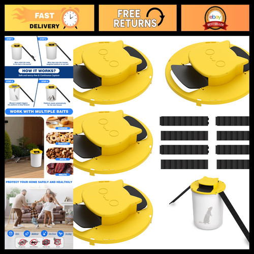 Pack auto reset mouse trap - 4,