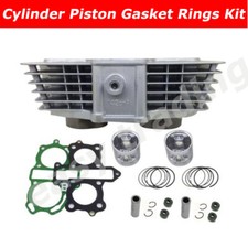 47mm Big Bore CYLINDER 2 PISTONS For Honda CB125 TWIN CB125T CA125 Rebel CD125