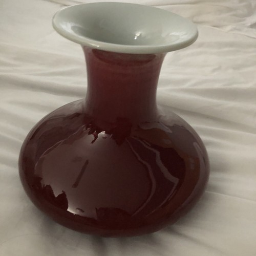 Chinese oxblood porcelain - , vase