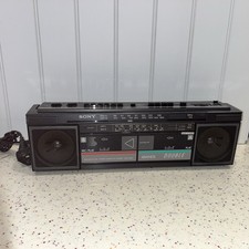 Sony CFS-W30L Stereo radio twin tape cassette 1988 80s Retro Vintage, Not Tested