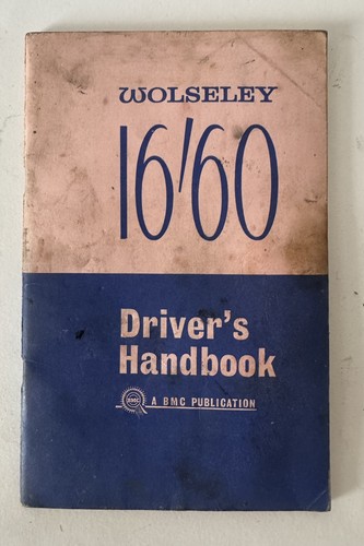 Wolseley driver s - wolseley, driver's