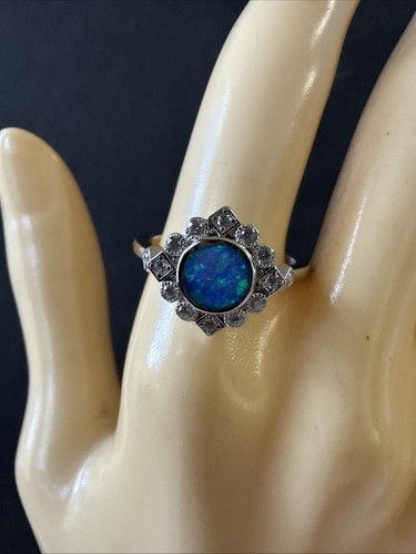 Ladies opal ring antique - opal,