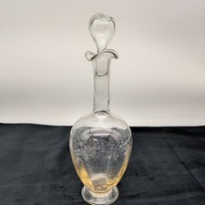 Antique footed decanter round - antique,