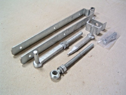 Gate hinges for - bar, wooden