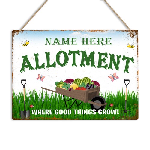 Allotment personalised metal - allotment,