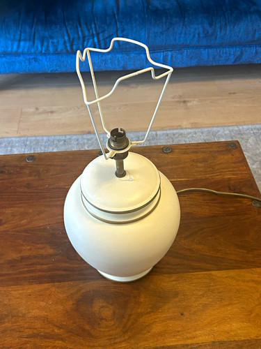 White cream ceramic - white/cream, lamp