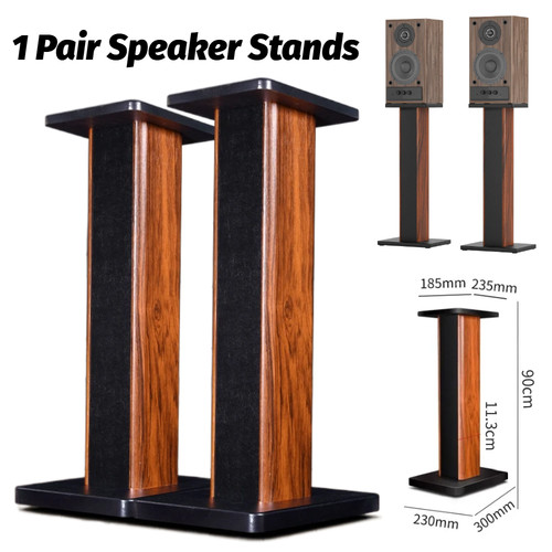 90cm speaker stands wood - stands,