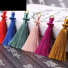 10pcs 8cm Handmade Tassels for Cardmaking Bookmarks keyrings Crafts Accessory