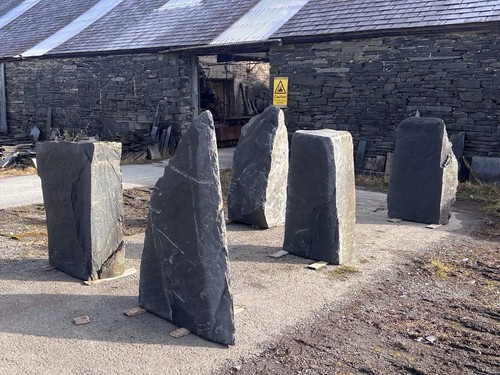 Large welsh slate boulders - welsh,