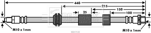 Borg beck brake hose - borg,