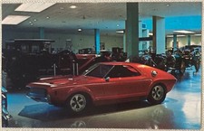 1966 American Motors AMX Crawford Automotive Museum Cleveland Ohio Vtg Postcard