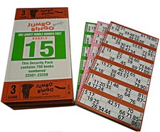 750 3 Page Games Jumbo Bingo