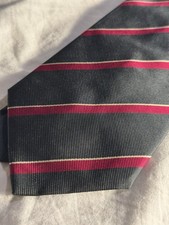 TM Lewin Dark Green Striped